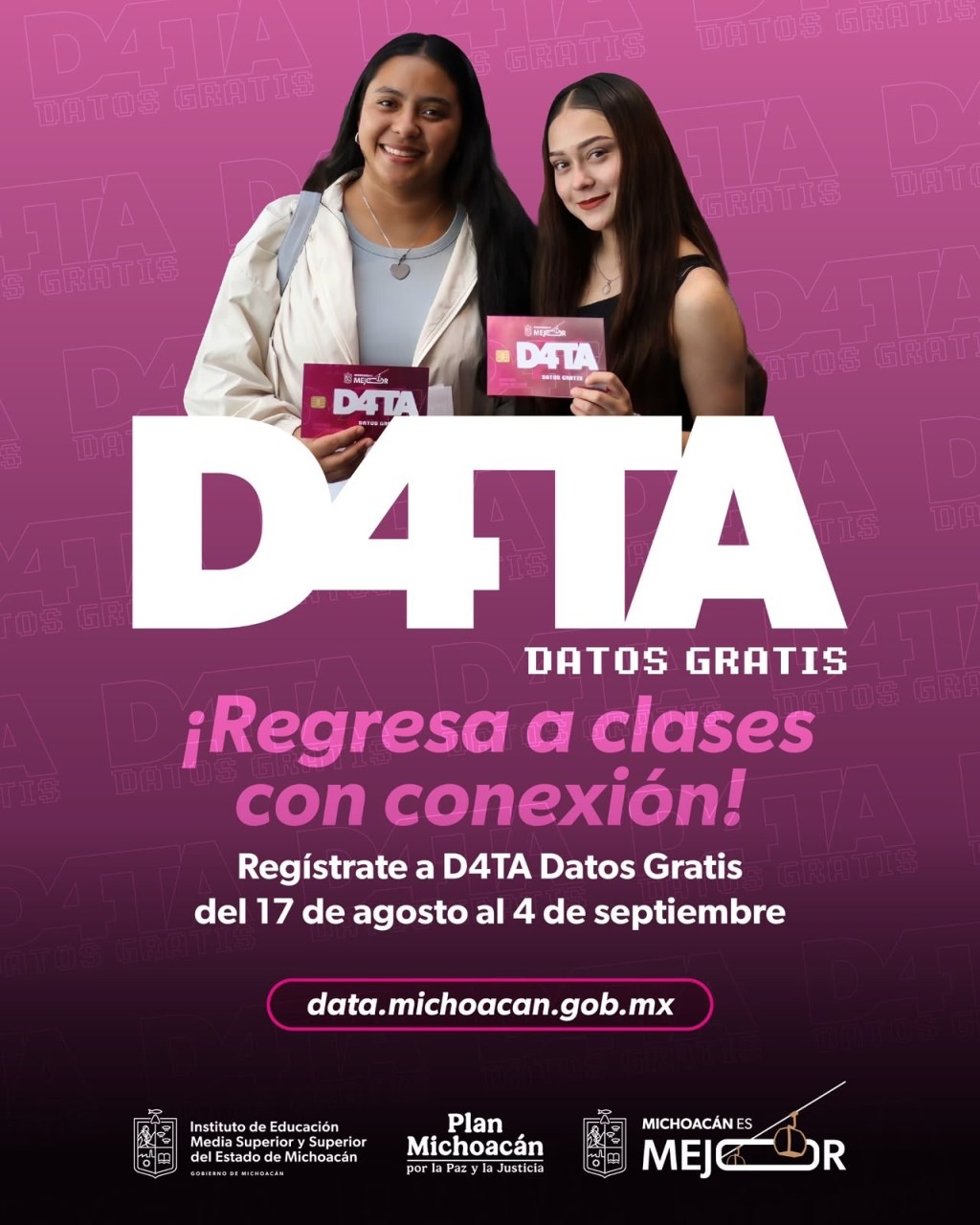 D4TA Datos Gratis ahora beneficiará a docentes de bachillerato y universidad pública