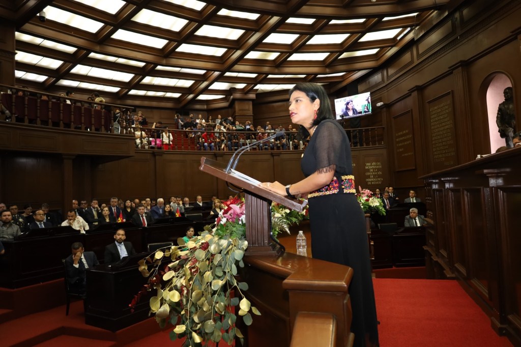 Bedolla le cumple a Michoacán, afirma Erendira Isauro al contestar al Quinto Informe de&nbsp;Gobierno