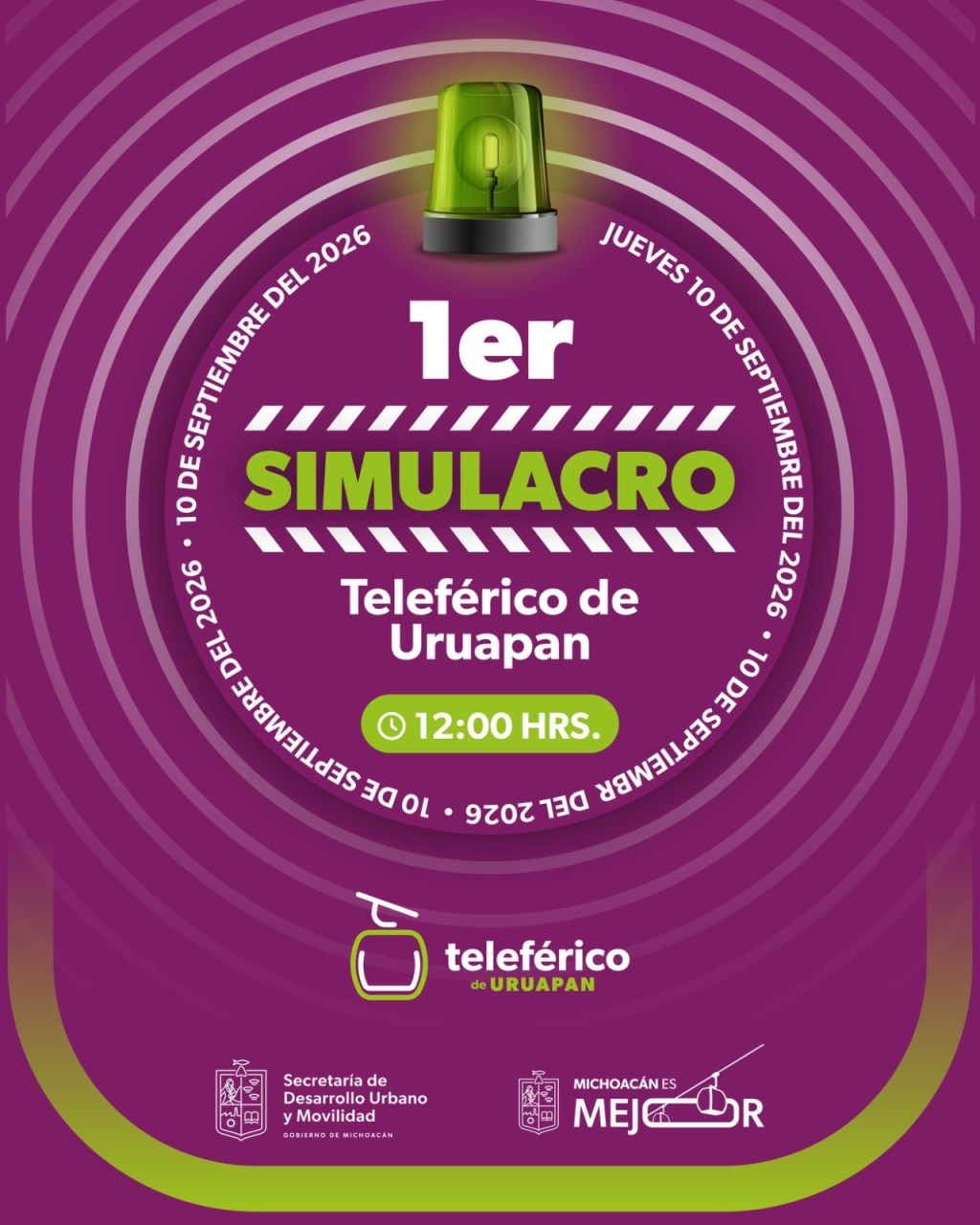 Teleférico de Uruapan realizará su primer simulacro de sismo para fortalecer sus protocolos de&nbsp;seguridad