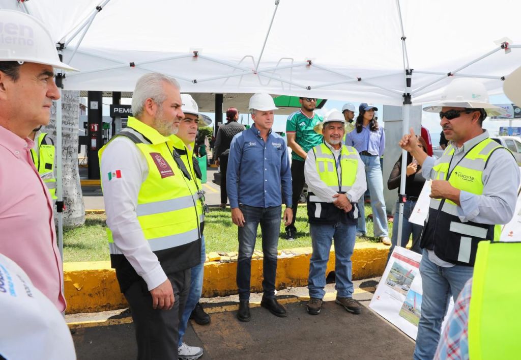 Supervisa Bedolla construcción de primer distribuidor vial “La Rinconada” en&nbsp;Zamora